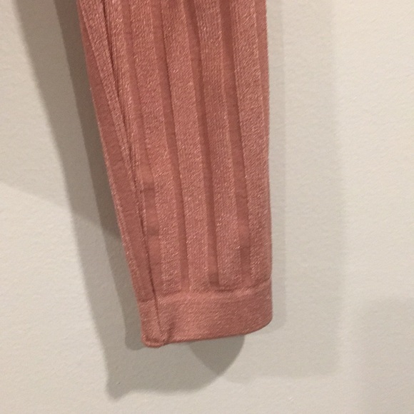 FREE PEOPLE Scoop Neck Shimmer Ribbed Sleeve Top - Picture 4 of 10